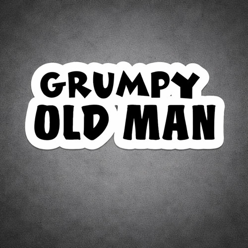 Grumpy old man - man, car