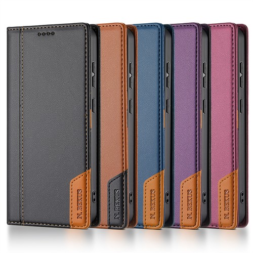 Magnetic flip leather case for - magnetic,