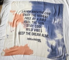 ZADIG&VOLTAIRE Laugh Breath.. POLYESTER scarf, CHINA 35x35"/89x89cm