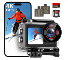 4K Action Camera, 60FPS, Duel
