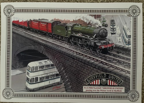 Sheffield united lner print - sheffield, ex