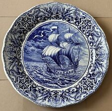 Boch Belgium Delfts Nautical Wall Plate.