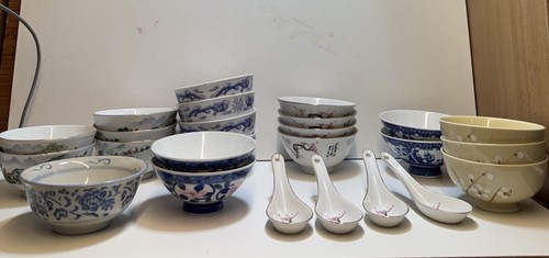 Chinese porcelain job lot - job, rice