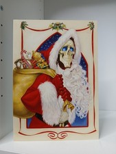 Vintage 1996 Hogswatch Card  Signed By Terry Pratchett Discworld