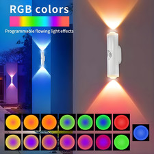Magnetic RGB LED Night Light Smart Motion Sensor USB Rechargeable Ambient Lamp