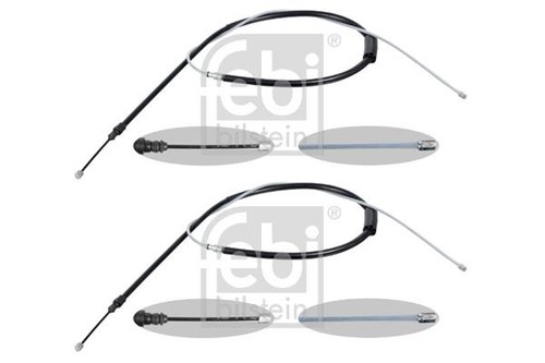 Pair handbrake cable - cable, rear