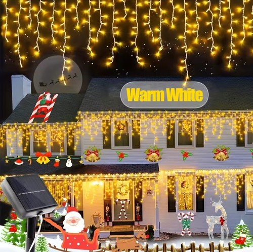 162 96led solar icicle - icicle, outdoor