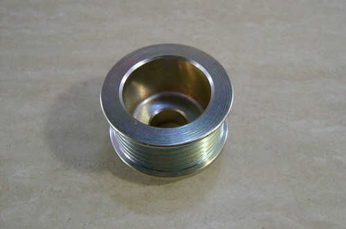 Solid alternator pulley - solid, steel