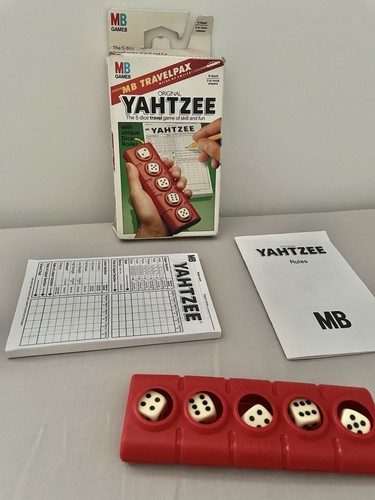 Vintage travel yahtzee 1988 - vintage,