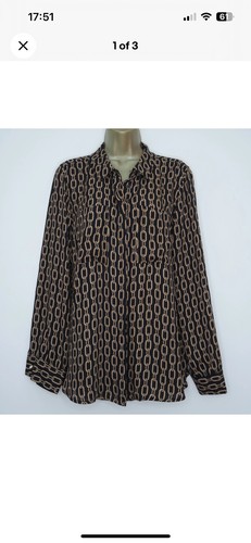 Black gold chain print - black,