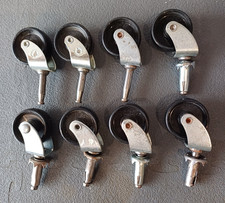 8  RECLAIMED  METAL CASTORS,  VGC.