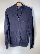 GANT navy blue full zip knitted cardigan size M