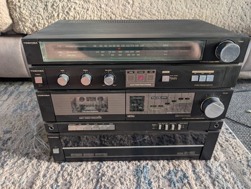 Vintage toshiba stereo - stereo, sound