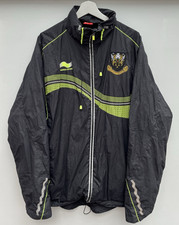 Northampton Saints Rugby Training Jacket Burrda Black Full Zip Mens XL