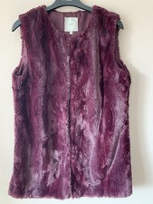Next Berry Burgundy Faux Fur
