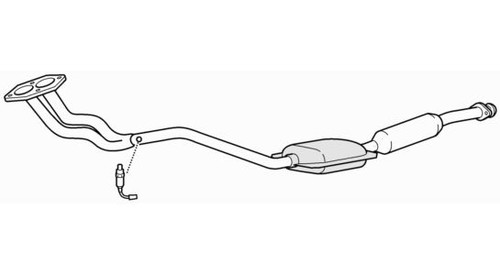 Front exhaust pipe catalytic - pipe,