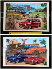 2 Different VW Tiki Art Beach