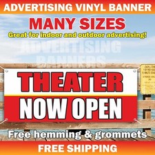 THEATER NOW OPEN Advertising