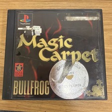 Magic Carpet PS1 (COMPLETE) Bullfrog rare Sony Playstation black label RARE 