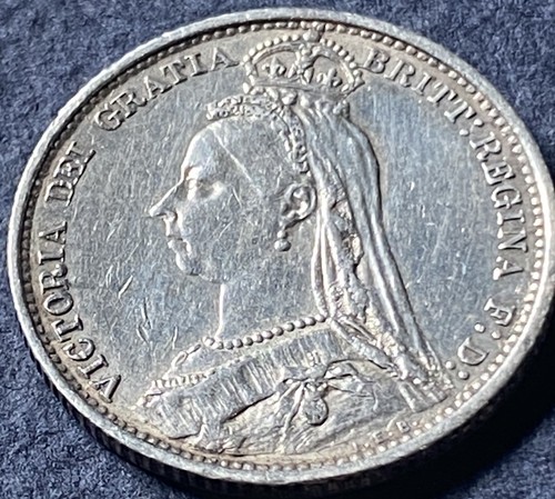 1887 sixpence - 1887, )