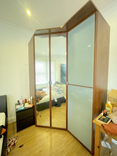 Huge corner wooden - wooden, wardrobe