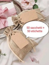 50 Piece Jute Confetti Bags +