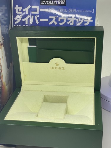 Rolex vintage green leather - rolex,