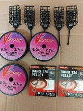 Joblot Feeder Fishing Tackle Swimfeeders Line Hooks To Nylon