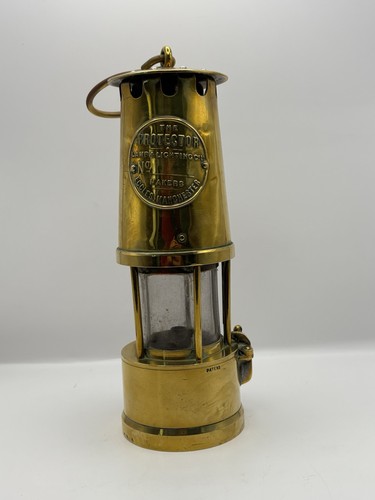 Vintage brass miners safety - brass,