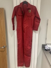 DAVID BROWN TRACTORS-RED BOILER SUIT SIZE 36 CHEST-NEW WITHOUT TAG