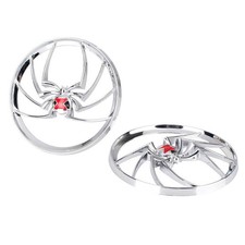 Speaker Trim Grill Cover For Harley Touring Electra Street Glide 1996-13 Chrome