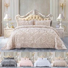 3 Piece Press Velvet Bedspread