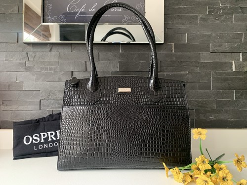 Osprey london black leather - black,