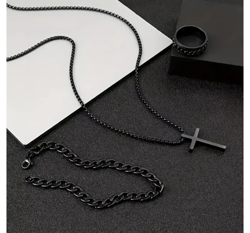 Cross necklace bracelet ring - cross,