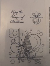 Clarity Stamps Tina's Christmas Tree And Baubles A6 Stamp Set.