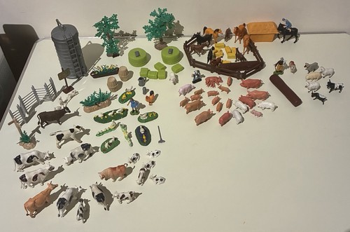 Vintage farm animals plastic - vintage,
