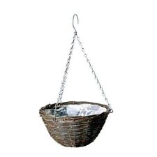 Dark Rattan 14" Wicker Hanging