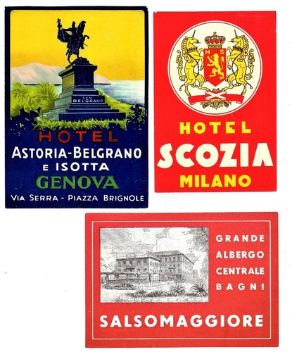 Luggage labels italy - luggage,