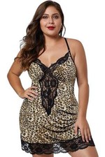 Lingerie Nightdress Ladies Sexy Nightwear Sleepwear Plus Size Women Lace