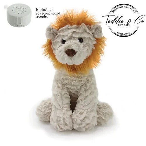 Heart beat lion teddy bear - lion,