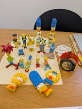 Simpsons toy bundle spokey dokey kelloggs, 1990 figures, BK watch etc