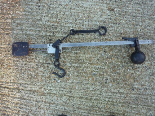 Vintage butchers steel yard - steel,