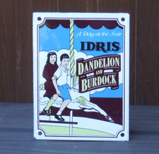Enamel Sign IDRIS Dandelion