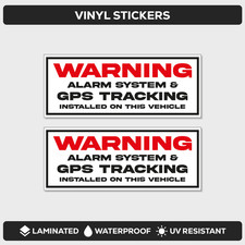 2 x WARNING Alarm system