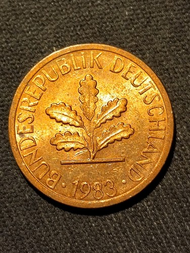 Germany pfennig coin - pfennig, 1983