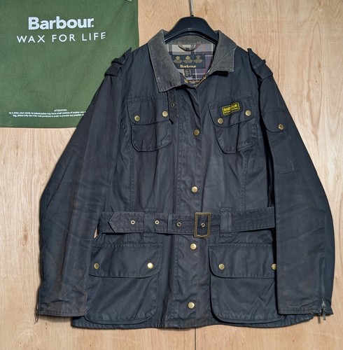 Barbour international waxed