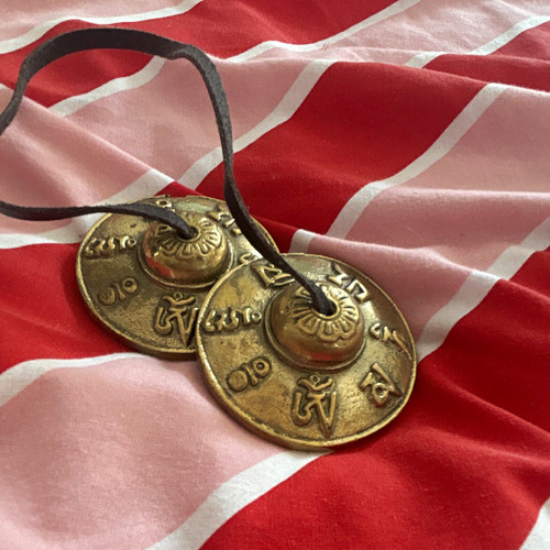 Buddhist tibetan brass tingsha - brass,
