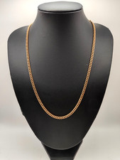 9ct yellow gold curb link - curb,