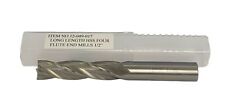 1/2" LONG SERIES END MILL HSS