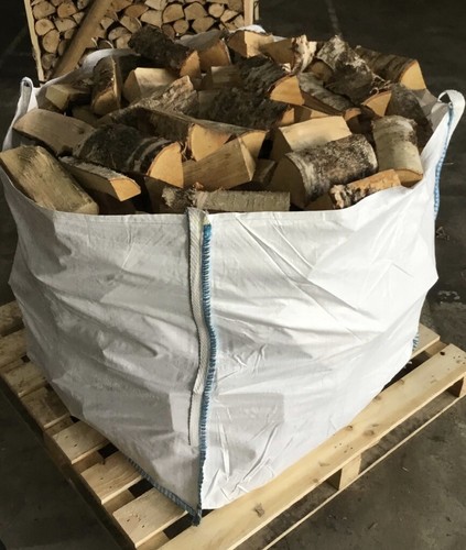 Bulk bag fire wood - wood, split